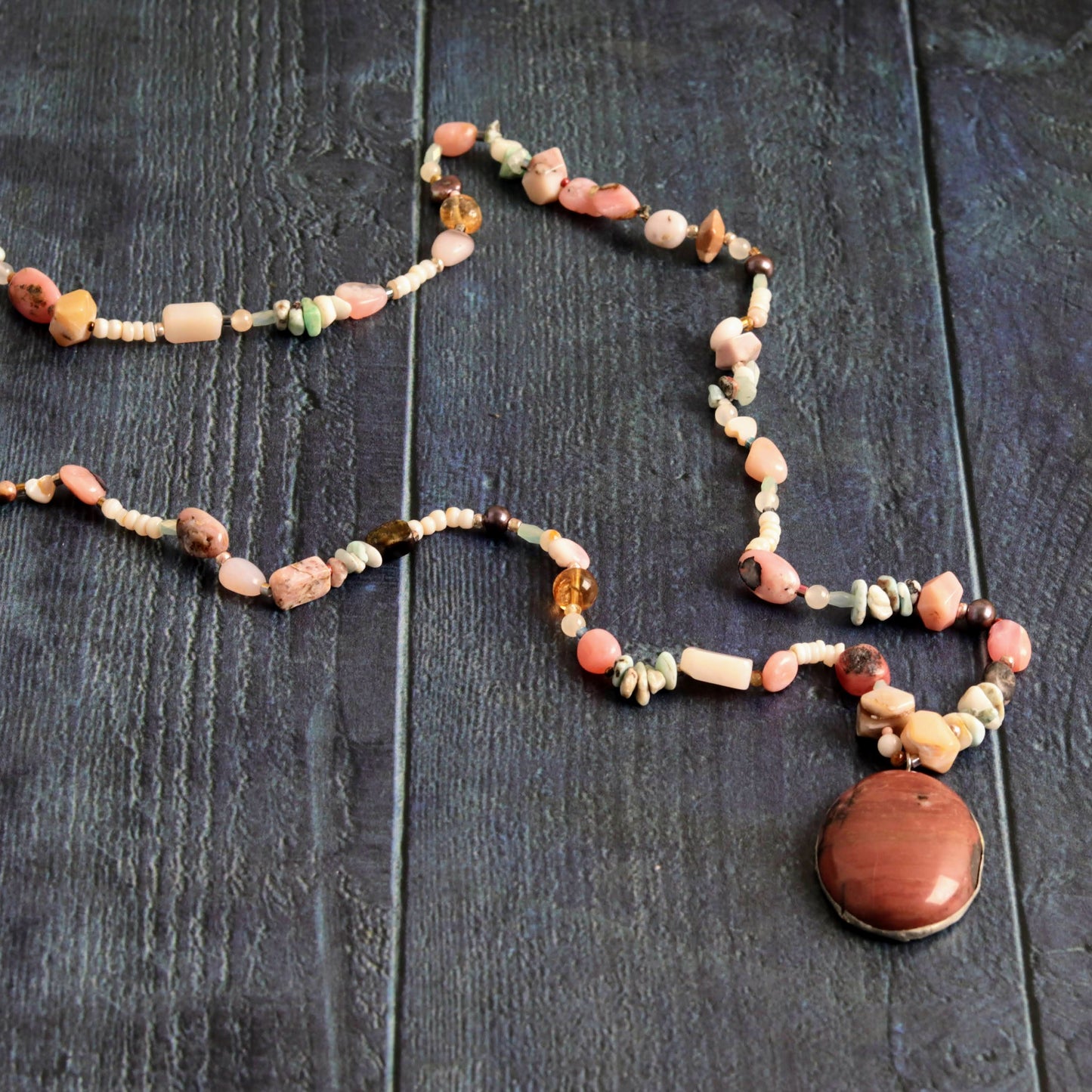 True Pink Opal & Rhodonite