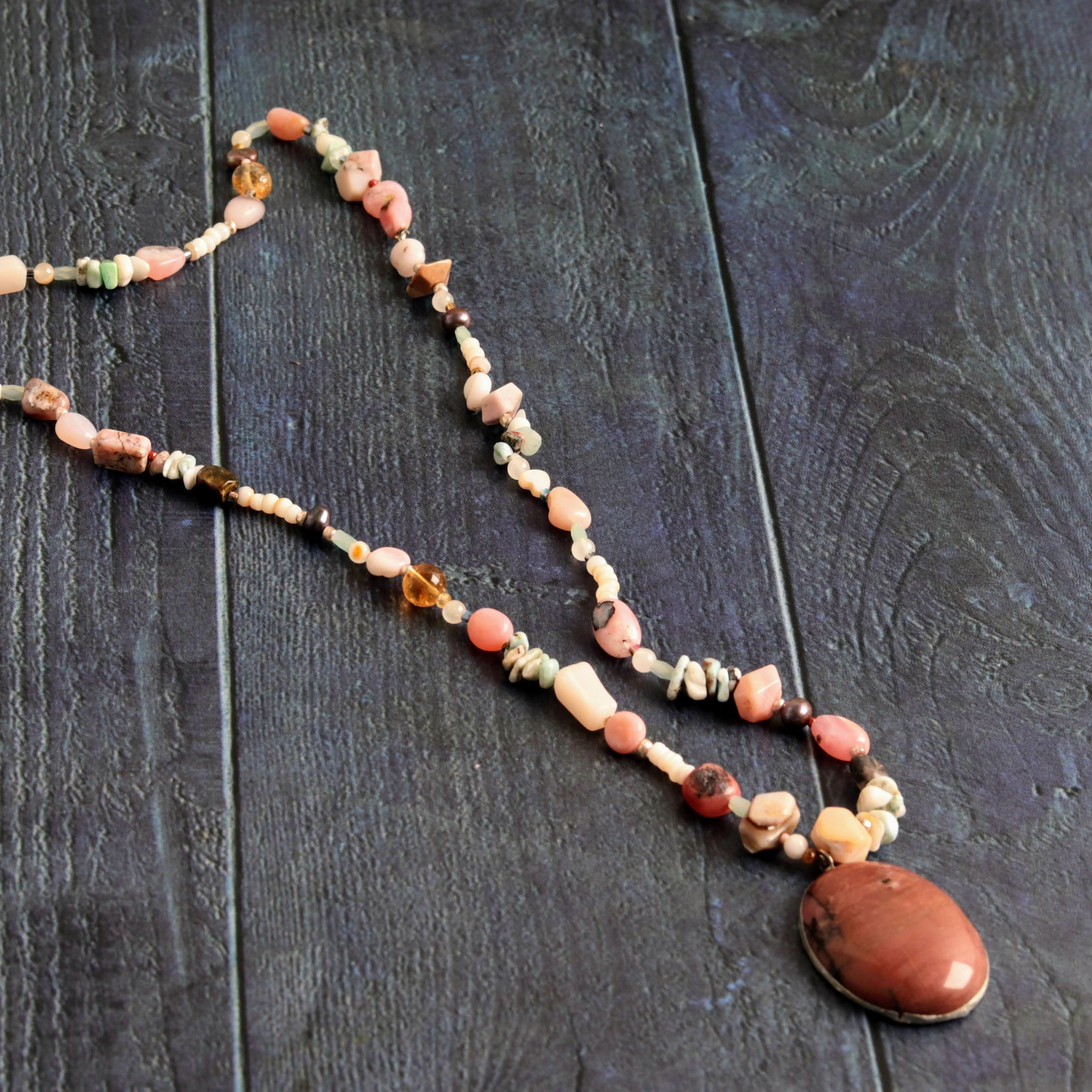 True Pink Opal & Rhodonite