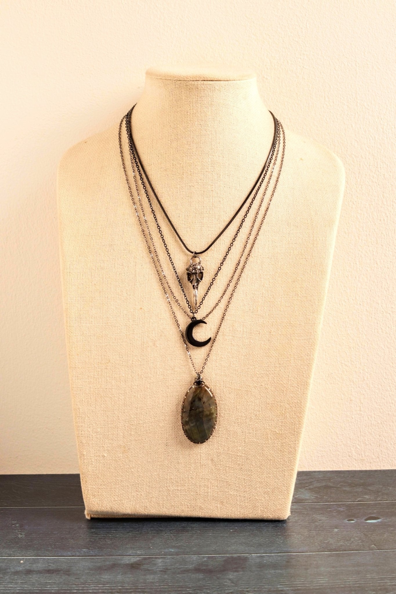 Dark Moon Layers- Handmade Jewellery - i am boho