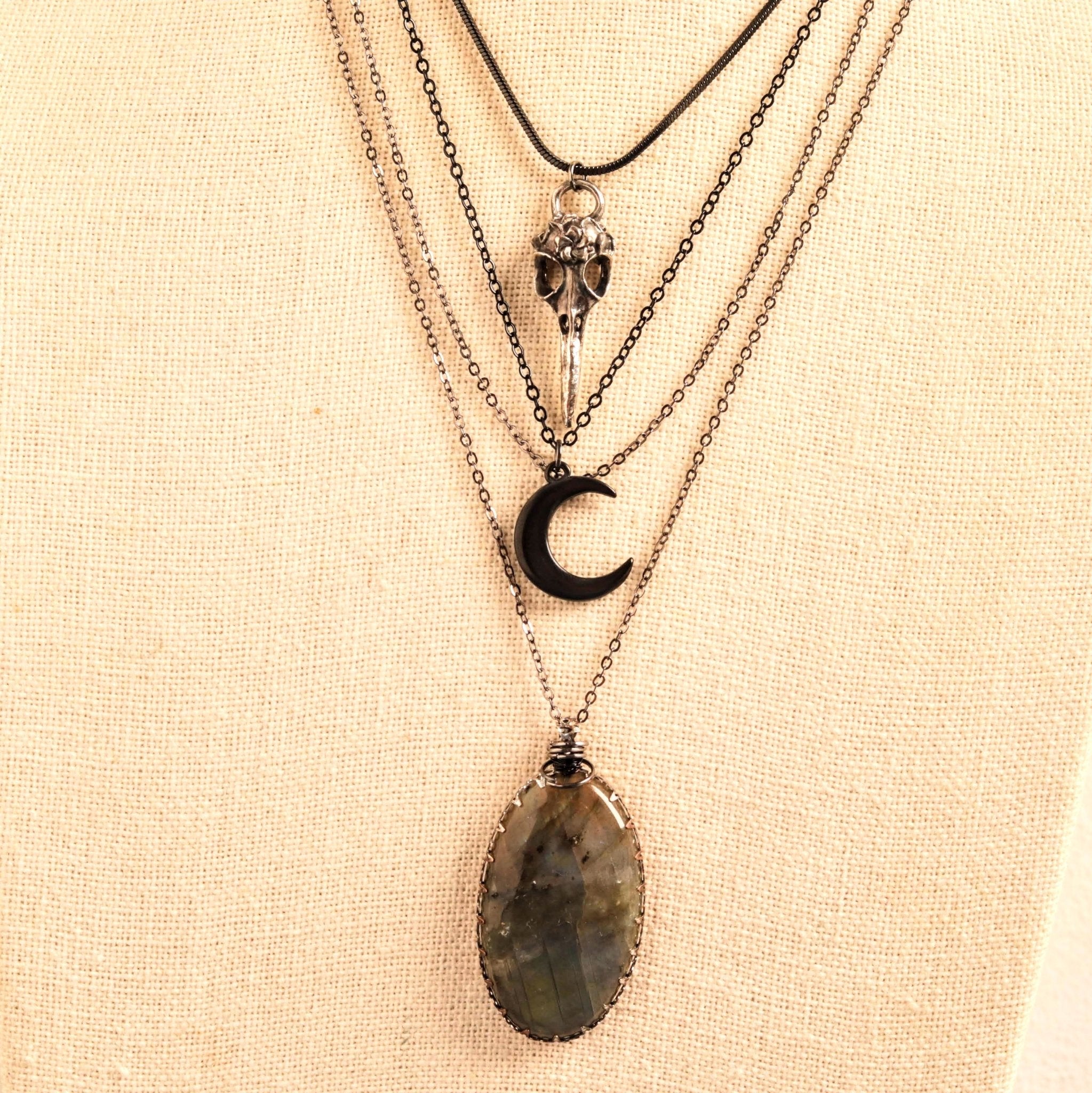 Dark Moon Layers- Handmade Jewellery - i am boho