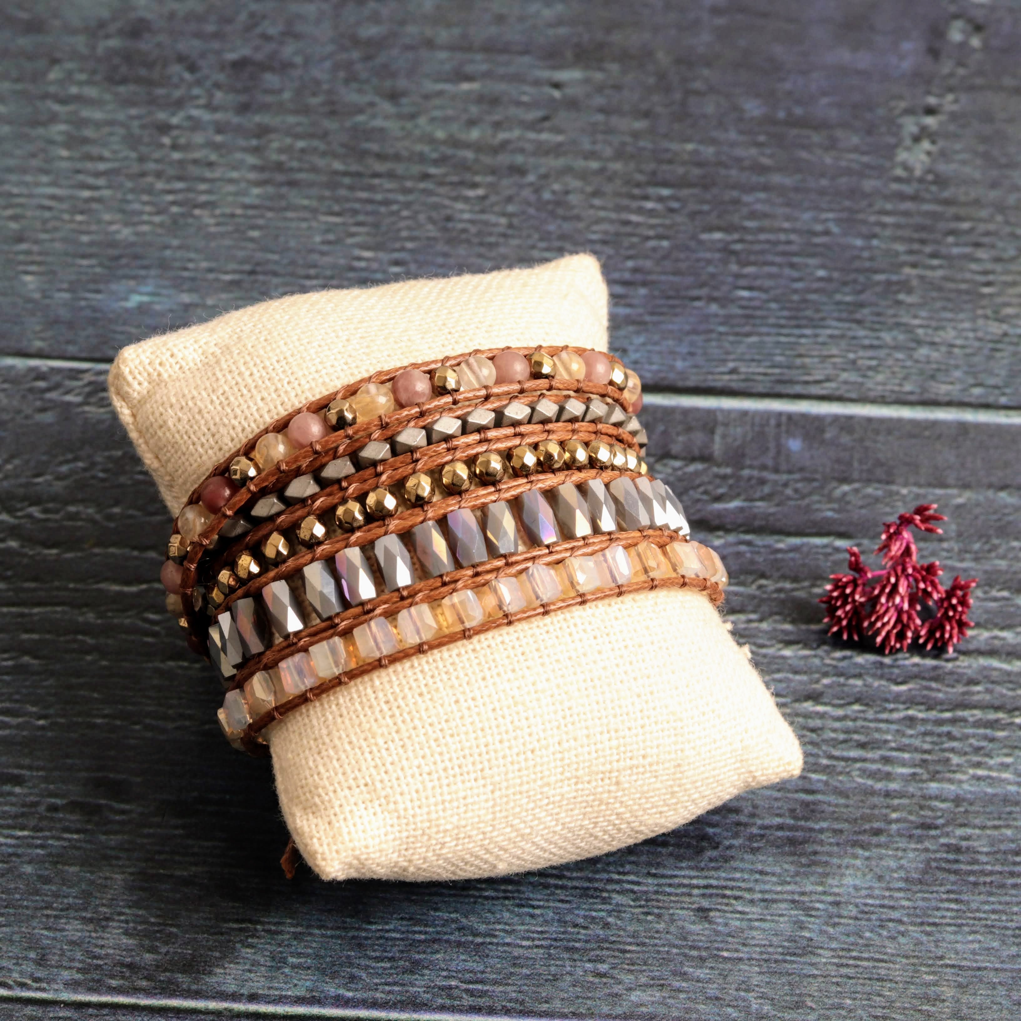 Indian agate wrap