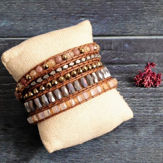 Indian agate wrap