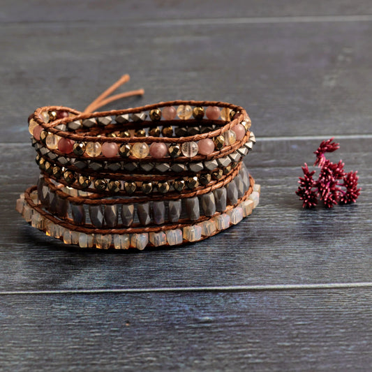 Indian agate wrap