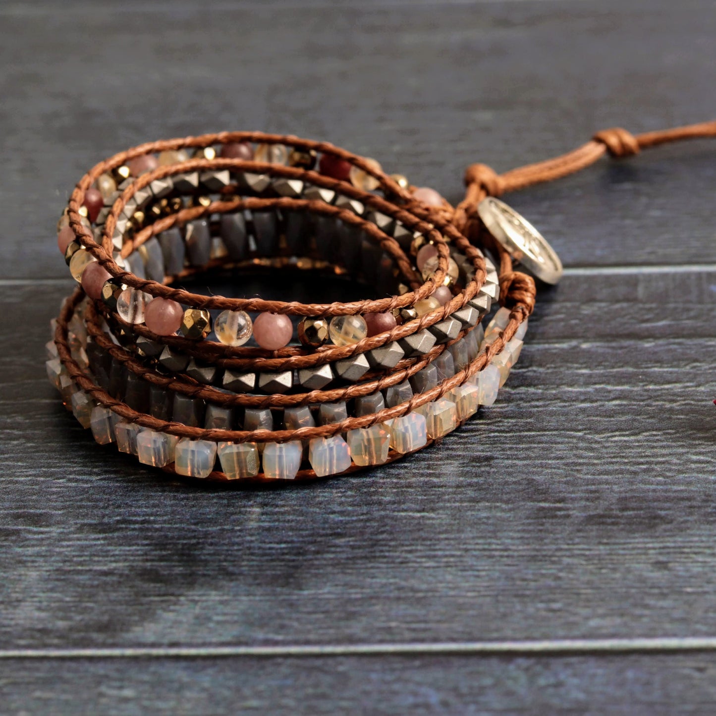 Indian agate wrap