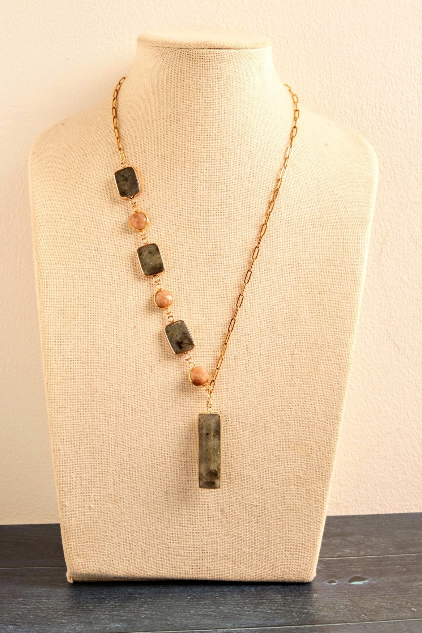 Sunstone & Storm Drop- Handmade Jewellery - i am boho