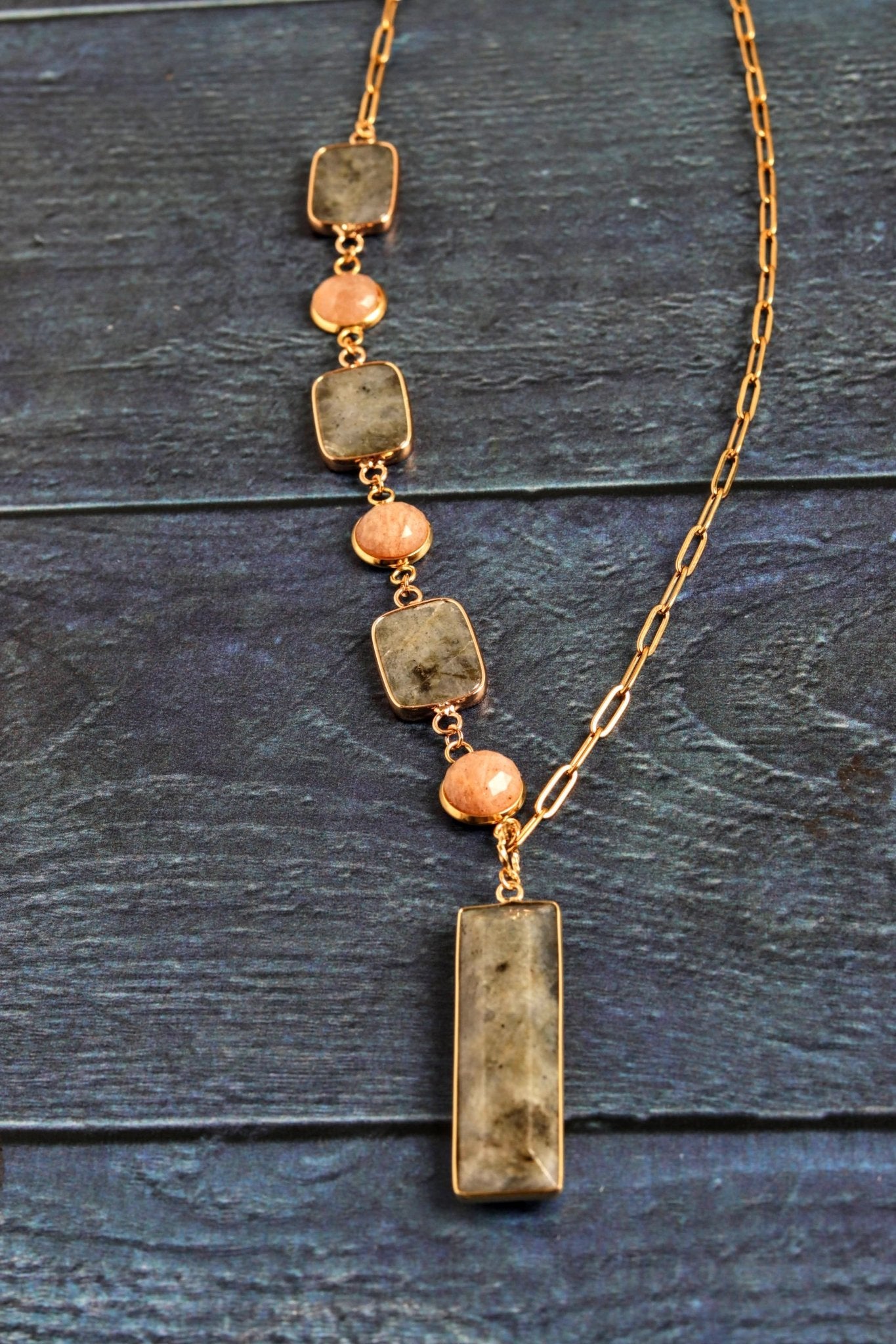 Sunstone & Storm Drop- Handmade Jewellery - i am boho