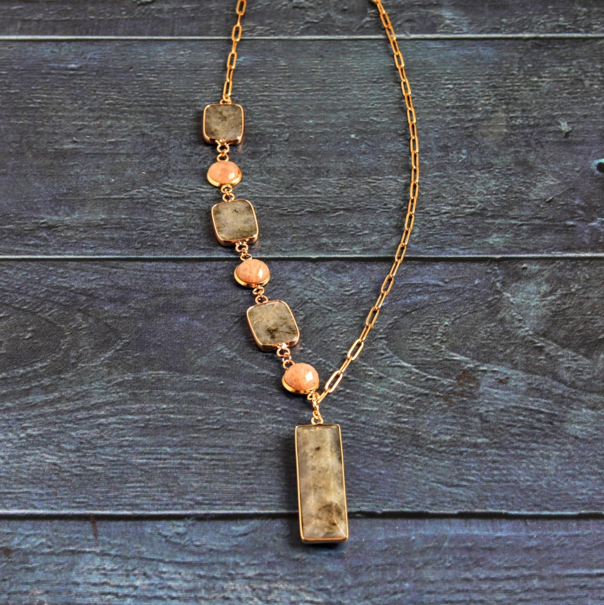 Sunstone & Storm Drop- Handmade Jewellery - i am boho