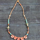Watermelon Tourmaline Statement Necklace