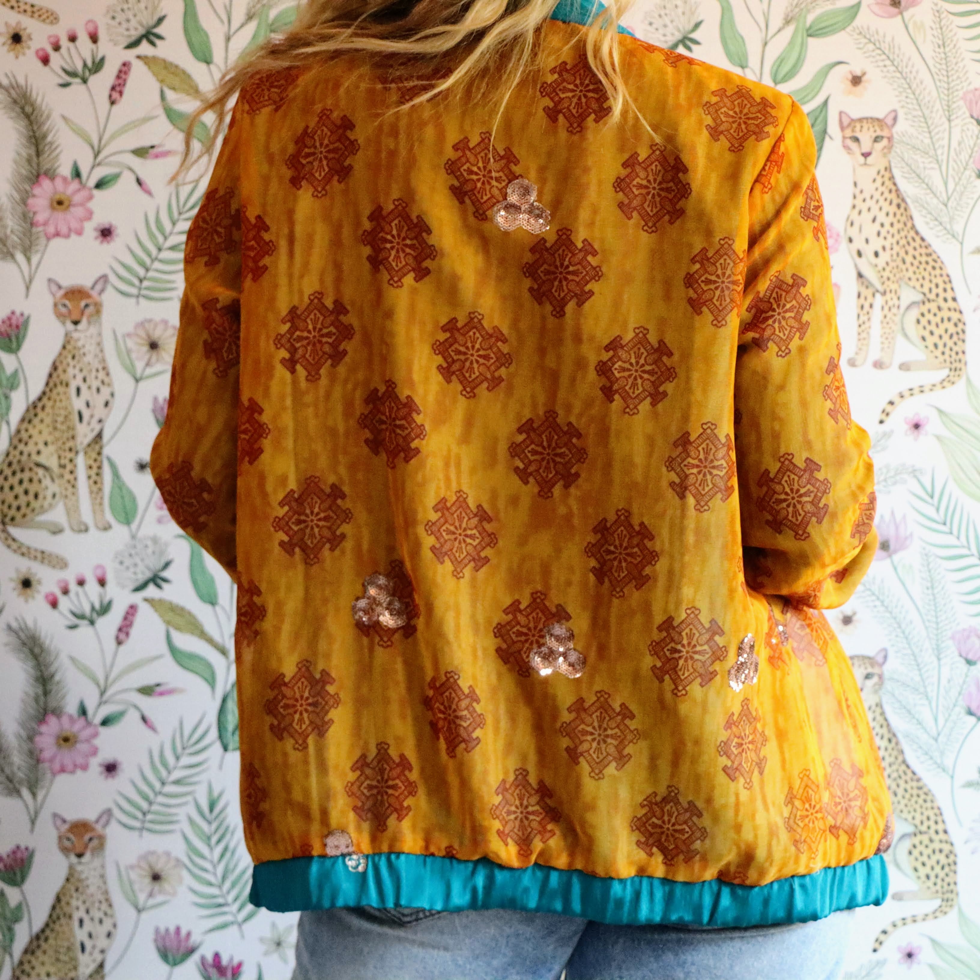 Teal & Terracotta Reversible Jacket