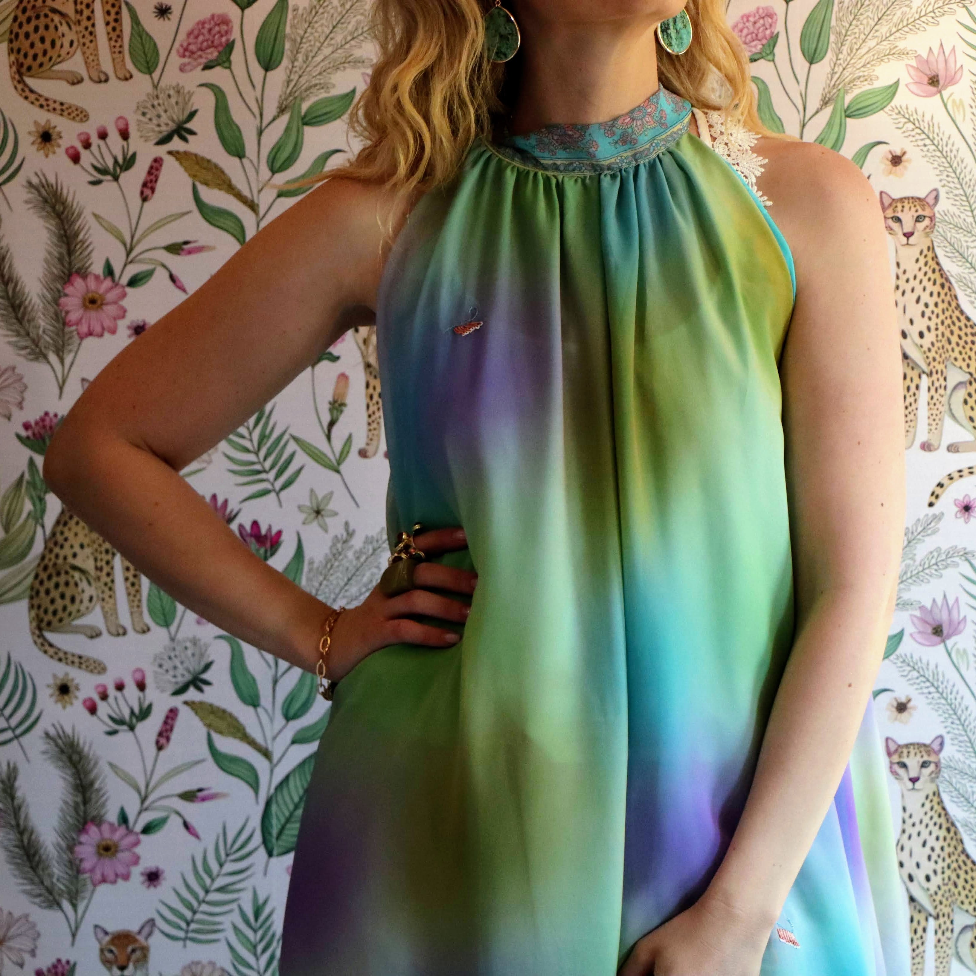 Northern Lights Reversible Halterneck