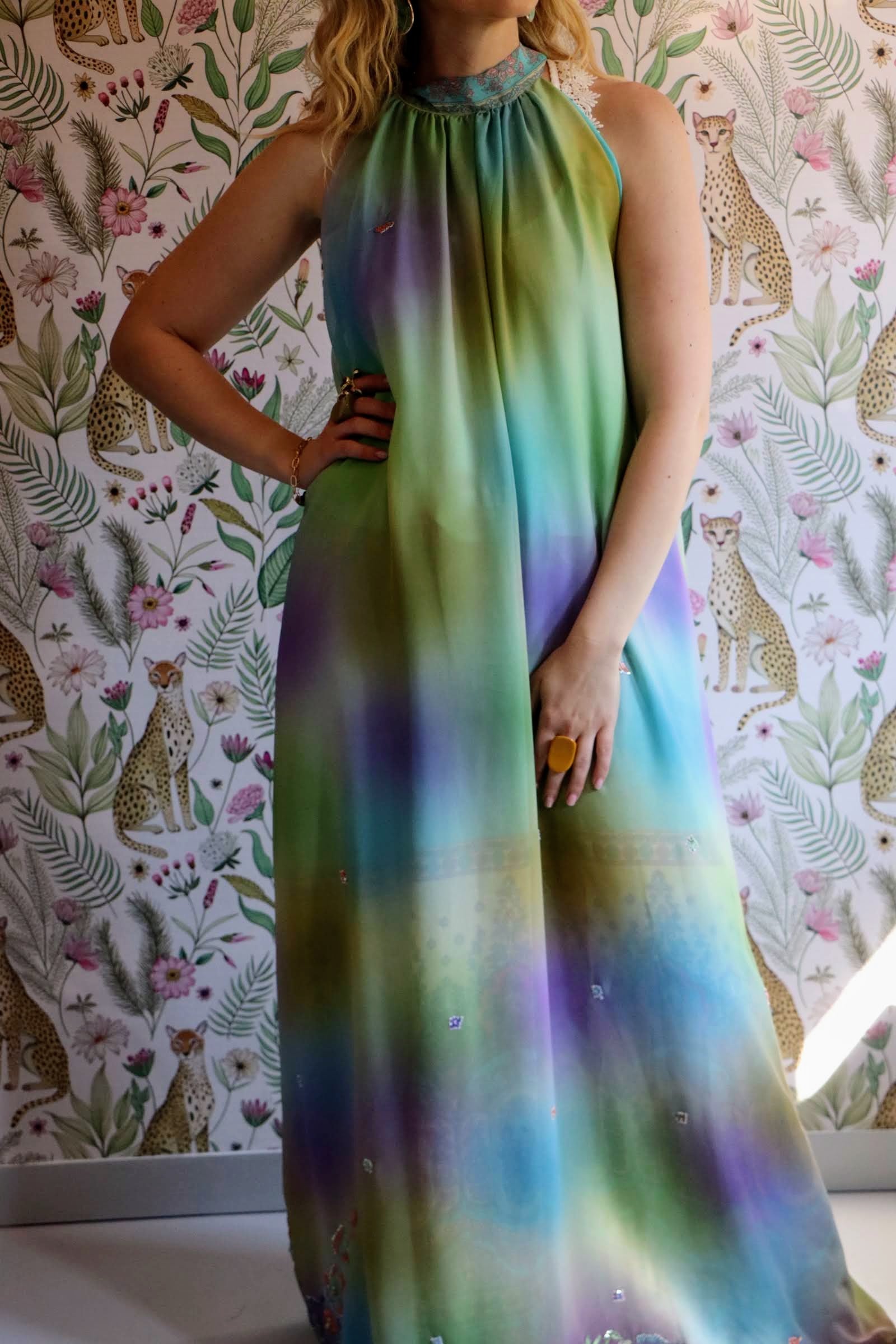 Northern Lights Reversible Halterneck