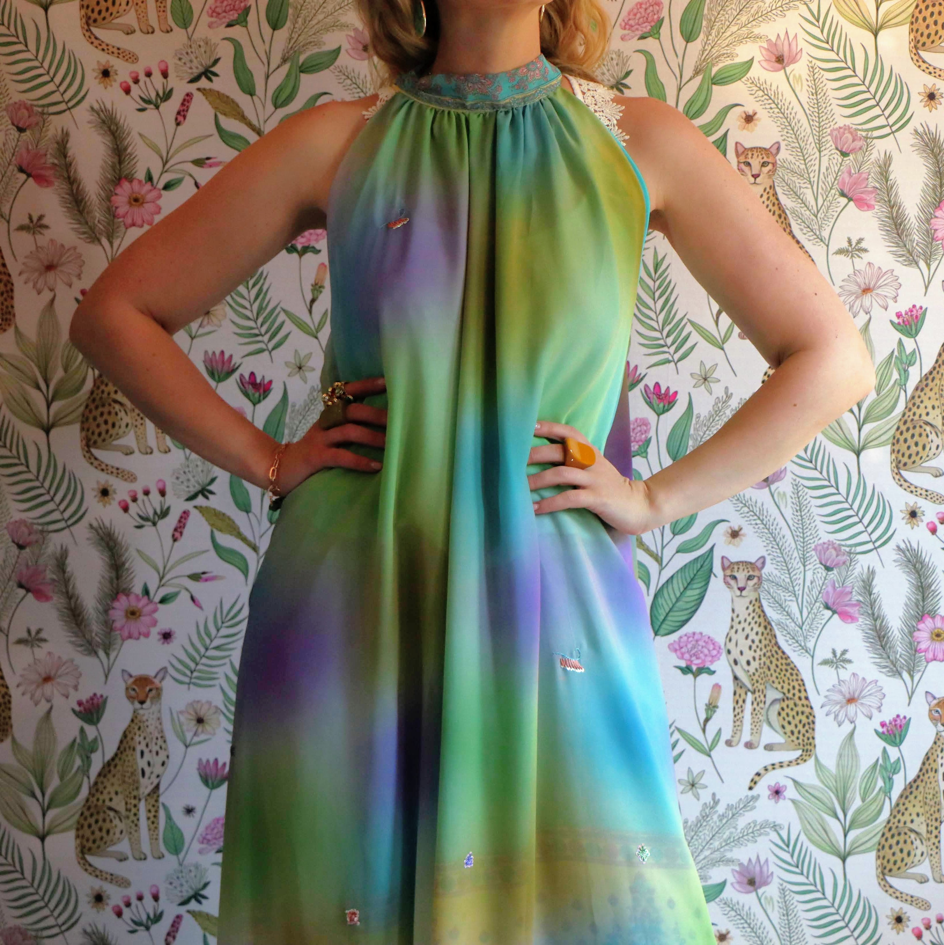 Northern Lights Reversible Halterneck