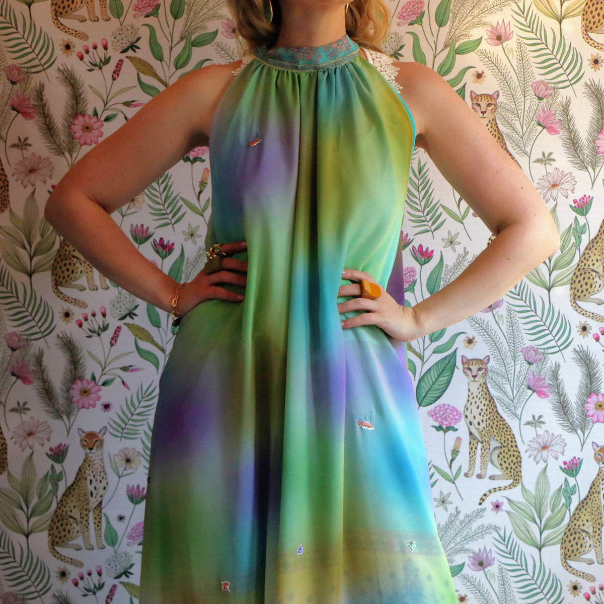 Northern Lights Reversible Halterneck