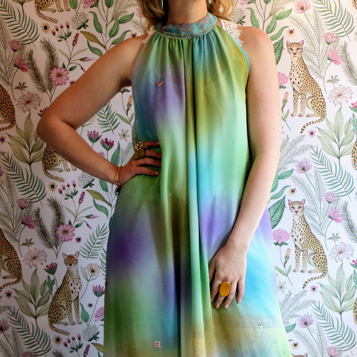 Northern Lights Reversible Halterneck