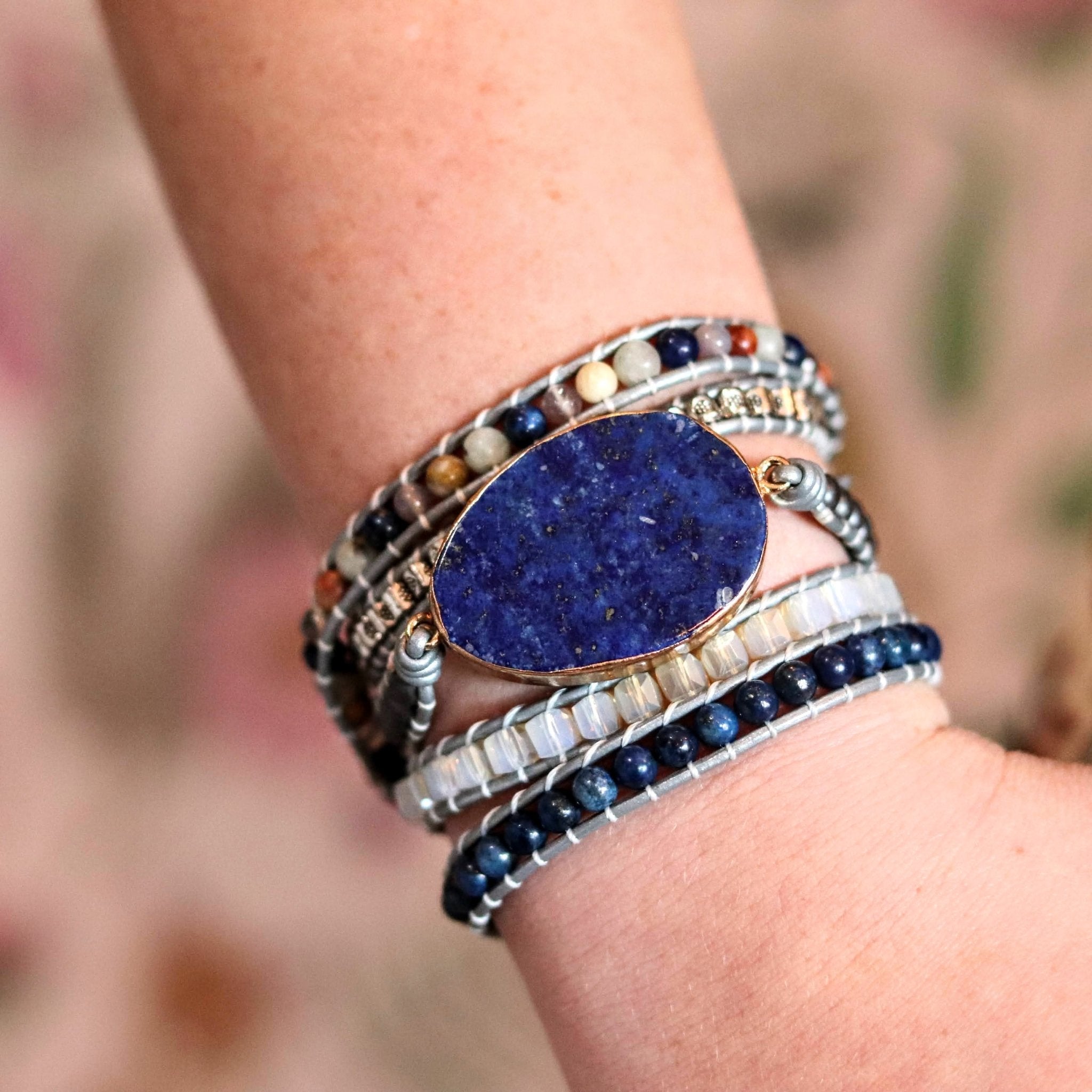 Lorde Lapis Lazuli Wrap- Handmade Jewellery - i am boho