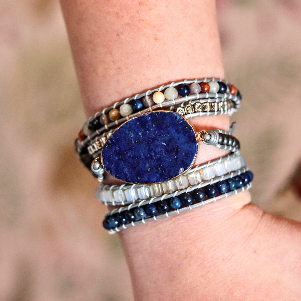 Lorde Lapis Lazuli Wrap- Handmade Jewellery - i am boho