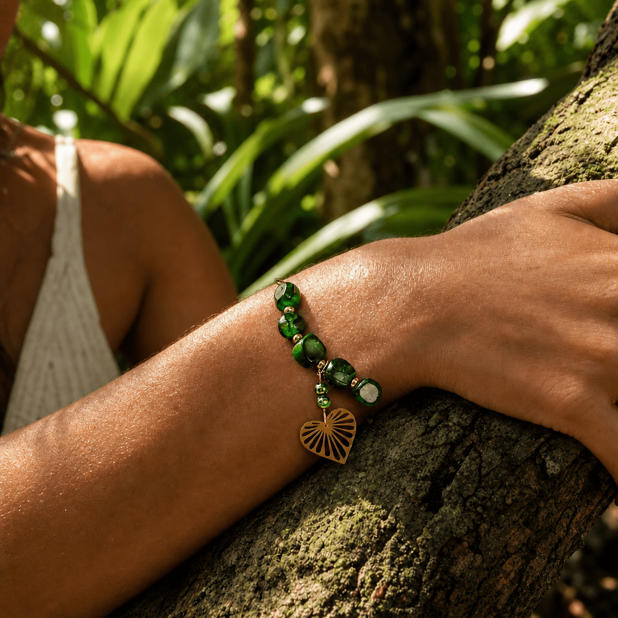 Forest Heart Charm