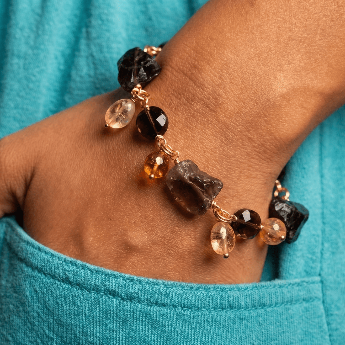 Grounded Abundance Bracelet - Handmade Jewellery - i am boho