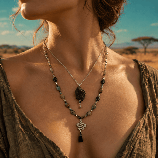 Serpent Stone Layers- Handmade Jewellery - i am boho