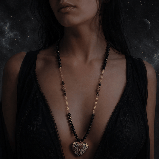 Dark Mosaic Heart- Handmade Jewellery - i am boho