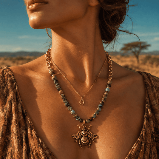 Golden Hive Layers- Handmade Jewellery - i am boho