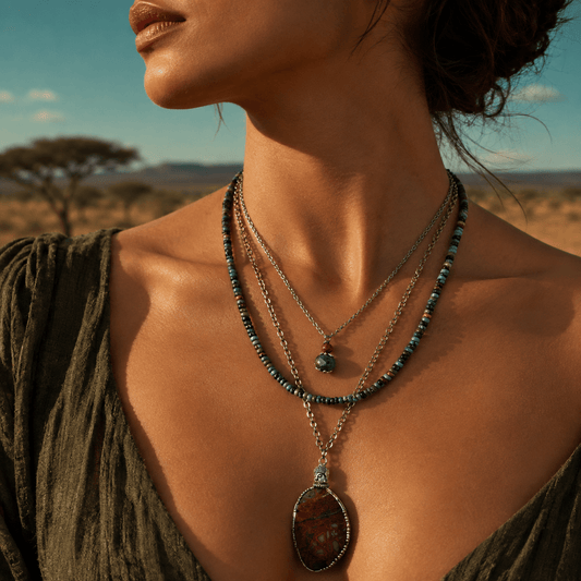 Red Earth Layers- Handmade Jewellery - i am boho