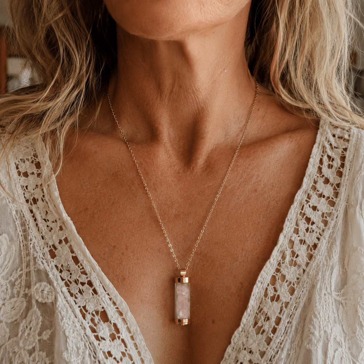 Rose quartz Vial- Handmade Jewellery - i am boho