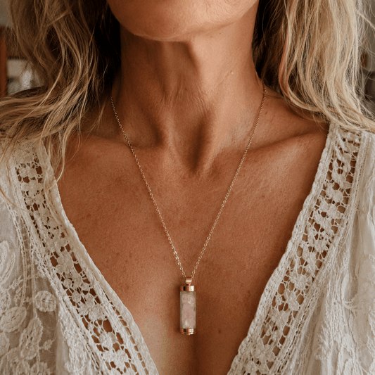 Rose quartz Vial- Handmade Jewellery - i am boho