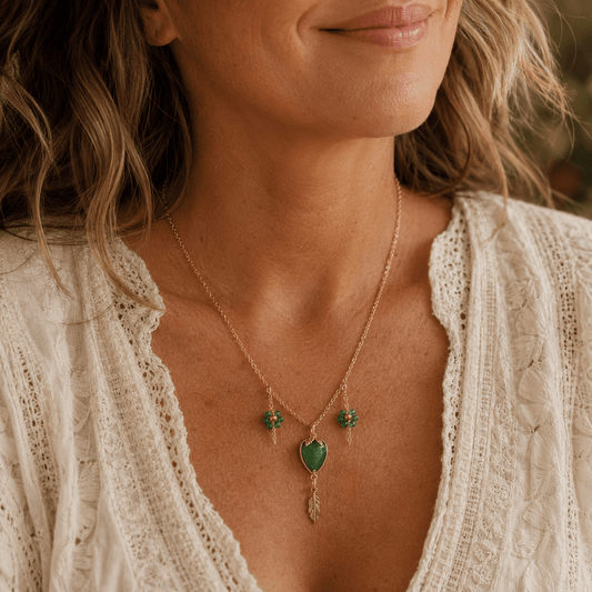 Aventurine Cluster- Handmade Jewellery - i am boho