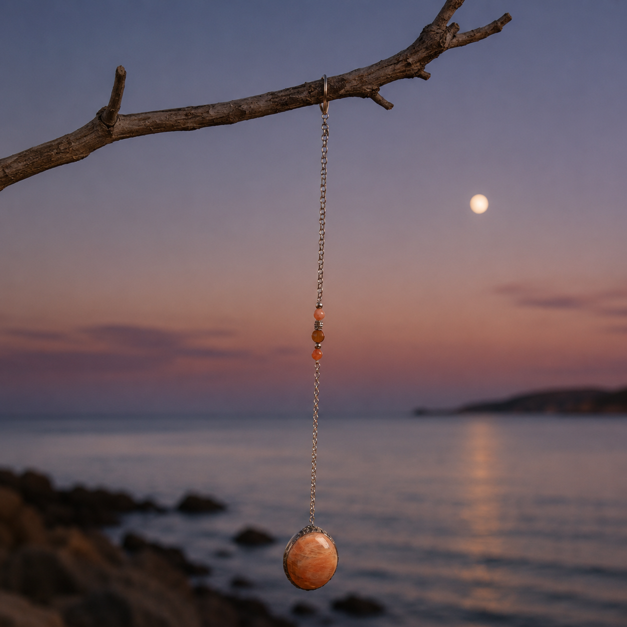 Peachy moon drop room hanger