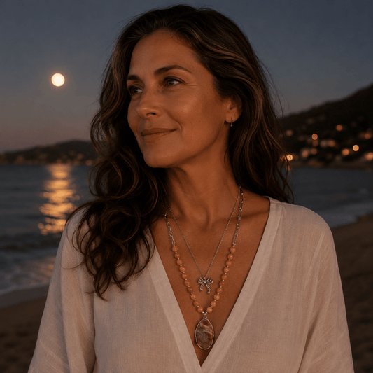 Peach moon- Handmade Jewellery - i am boho