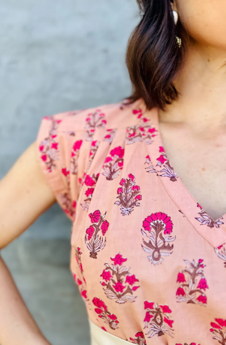 Savita in Peachy Posy