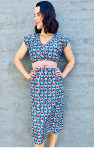 Savita in Teal Bouquet