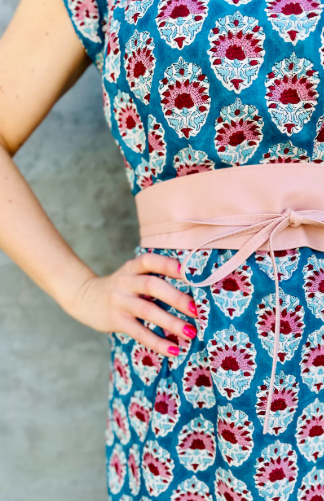 Savita in Teal Bouquet