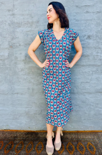 Savita in Teal Bouquet