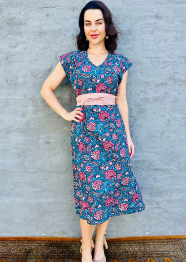 Savita in Teal Botanical