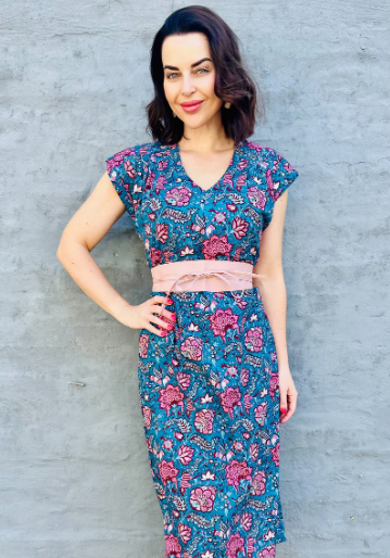 Savita in Teal Botanical