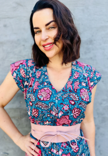 Savita in Teal Botanical