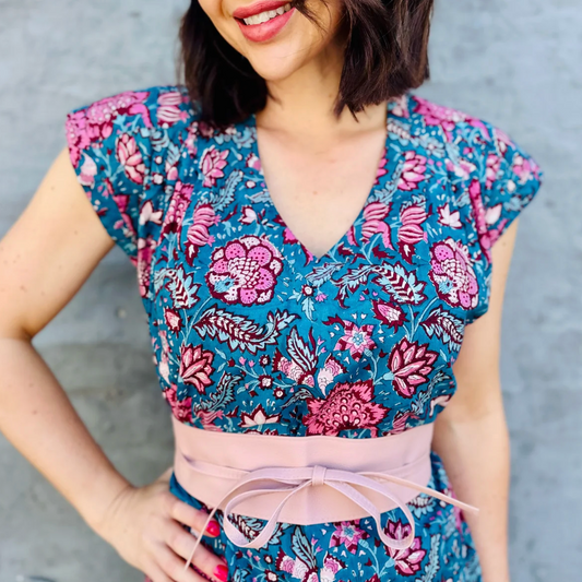 Savita in Teal Botanical