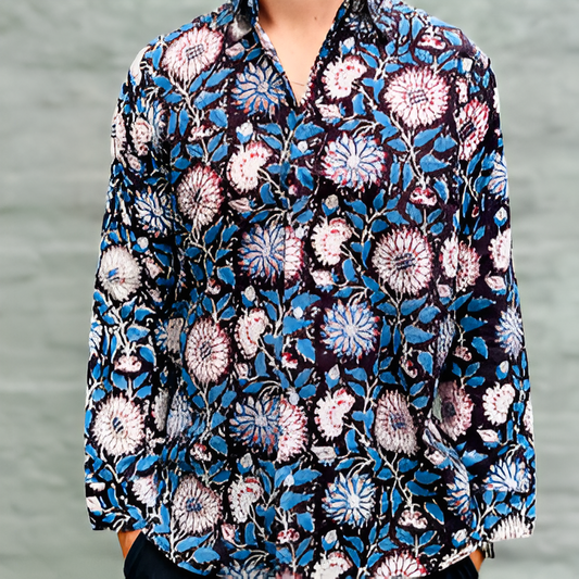 Long sleeve in Ebony Botanical