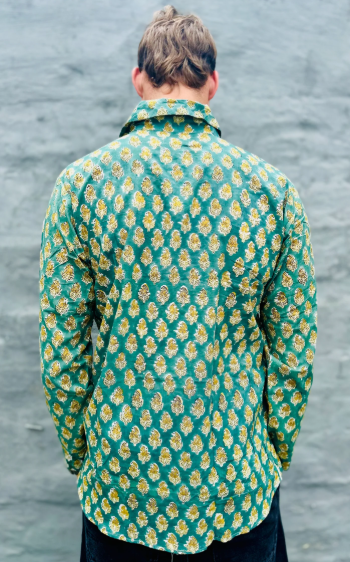 Long sleeve in Green & Gold